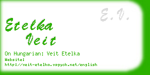 etelka veit business card